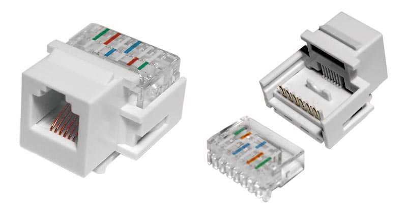 8P - 8C RJ45 Keystone Jack