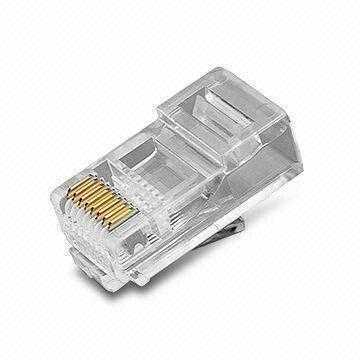 8P - 8C RJ45 Cat6 Plug Konnektör