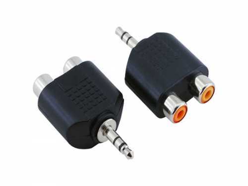 3.5mm Stereo Erkek 2 RCA Dişi Adaptör