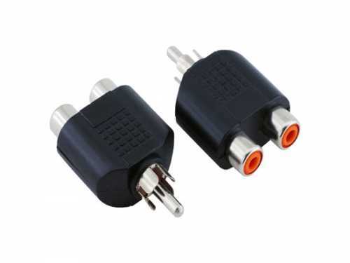 2 RCA Dişi 1 RCA Erkek Adaptör