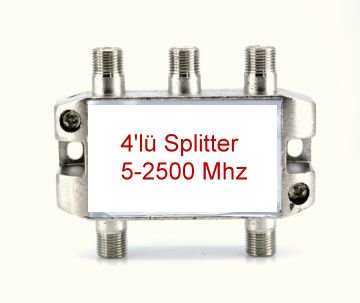 4 Port Uydu Bölücü Splitter 5-2400 Mhz