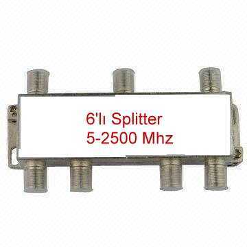 6 Port Uydu Bölücü Splitter 5-2400 Mhz