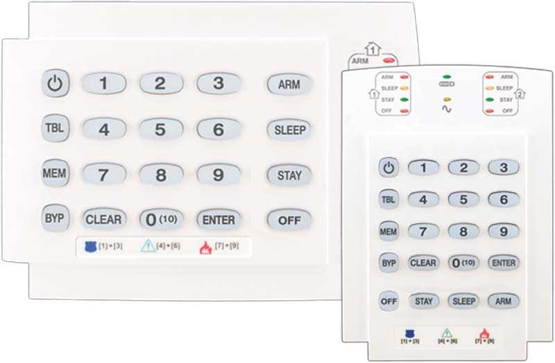 K-10H/V 10-Zon Kablolu Yatay - Dikey LED Keypad