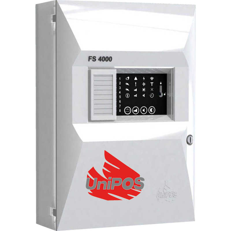 UniPOS FS 4000/8 8 Zonlu Konvansiyonel Alarm Yangın Paneli